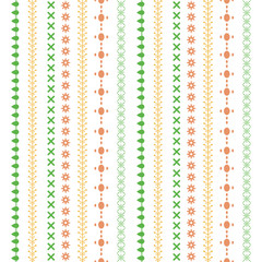 The art style of floral embroidery for decoration.