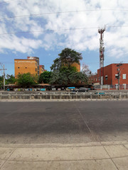 Fototapeta na wymiar construction site in the city