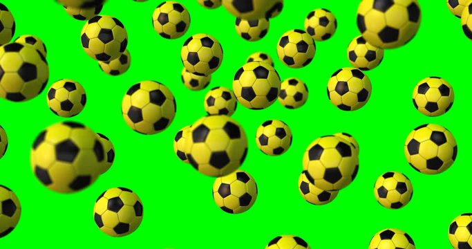 soccer balls rain