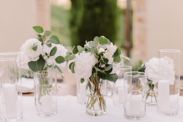 wedding reception party banquet table coverage