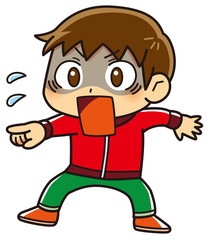 驚き男子