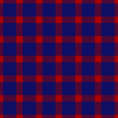 Tartan Lumberjack Plaid Bue and Red Seamless Pattern