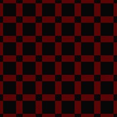 Tartan Lumberjack Plaid  Red and Black Seamless Pattern