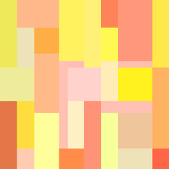 Abstract art beautiful bright background in squares and horizontal rectangle shapes. Modern, trendy patterns and design for wall decor, brochure, posters, greeting cards. Summer colours shows motion. 