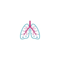 corona virus attack lung vector 