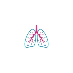 corona virus attack lung vector 
