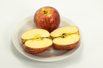 apple pie on a white