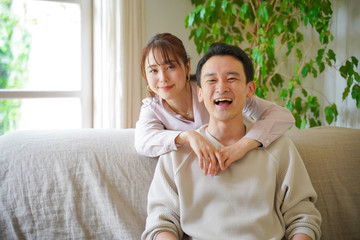 Fototapeta premium アジア人 カップル ポートレート
