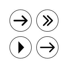 Arrow icons set. Arrow symbol. Arrow vector icon