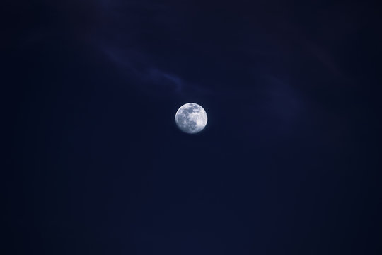 Full moon on a very dark night