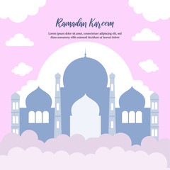 RAMADAN KAREEM BACKGROUND AND TEMPLATE 