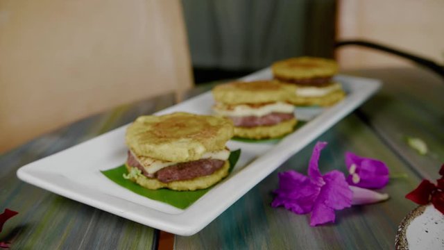 Patacones is typical food from Monteria Colombia