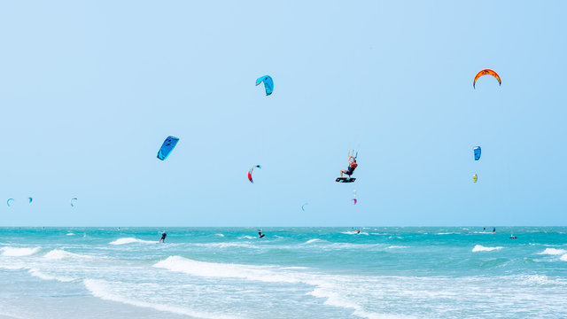 Kitesurfing Thailand Hua hin on a Sunny day
