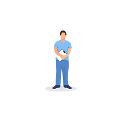 illustration design template for a doctor