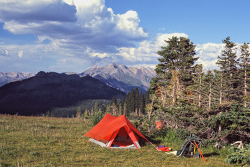 Backpacker's camp, San Juan Mountains, Colorado