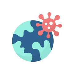 Global Virus Vector Icon