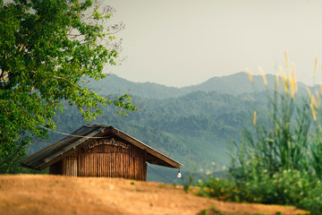 A hut at Doi tapang viewpoint, Khaotalu, Chumphon province.
