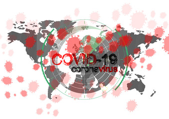  coronavirus COVID-19.  Cartoon virus vector Illustration concept
