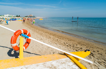 Lifeboat on the beach