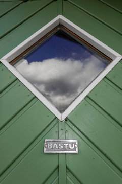 Stockholm, Sweden  A door leading to a bastu or sauna