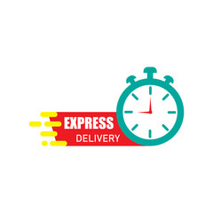 Express delivery icon design isolated on white background