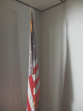 American Flag In Government Office