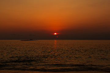 Fototapeta premium Sunset at Maldives beach