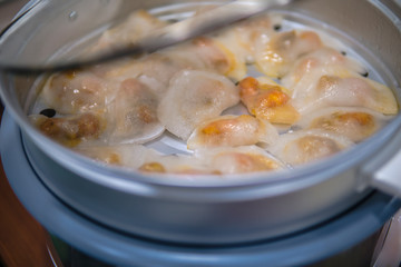 Tapioca Starch Chewy Crystal Dumplings with Shrimp and Pork fillings