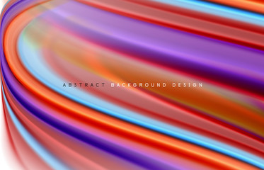 Abstract background - fluid color gradient waves, with dynamic motion line effect. Vector Illustration For Wallpaper, Banner, Background, Card, Book Illustration, landing page