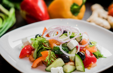 salad with vegetables