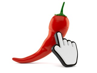 Hot pepper with web cursor