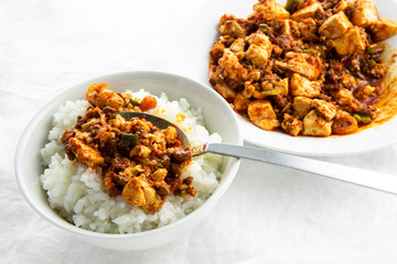 Mapo tofu with Chinese douban paste