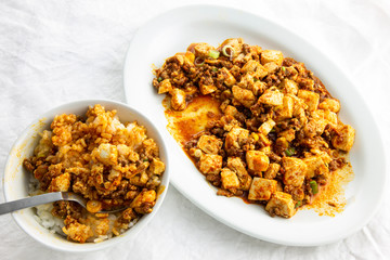 Mapo tofu with Chinese douban paste