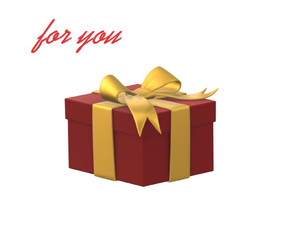 happy birthday card with gift box