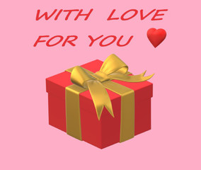 happy birthday card with gift box