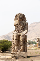Statues to Hatshepsut mortuary temple complex