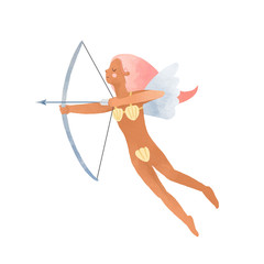 Beautiful Sagittarius horoscope zodiac sign. Stock illustration.