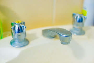 Faucet of the Australian house taken nearby Brisbane city in Queensland, Australia. Australia is a continent located in the south part of the earth.