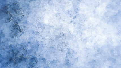 Frosty natural pattern, and fractal effect. Blue color.