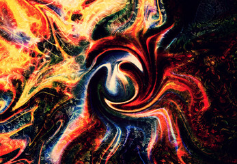 Obraz premium multicolored ornamental structure pattern. Floral ornament background.