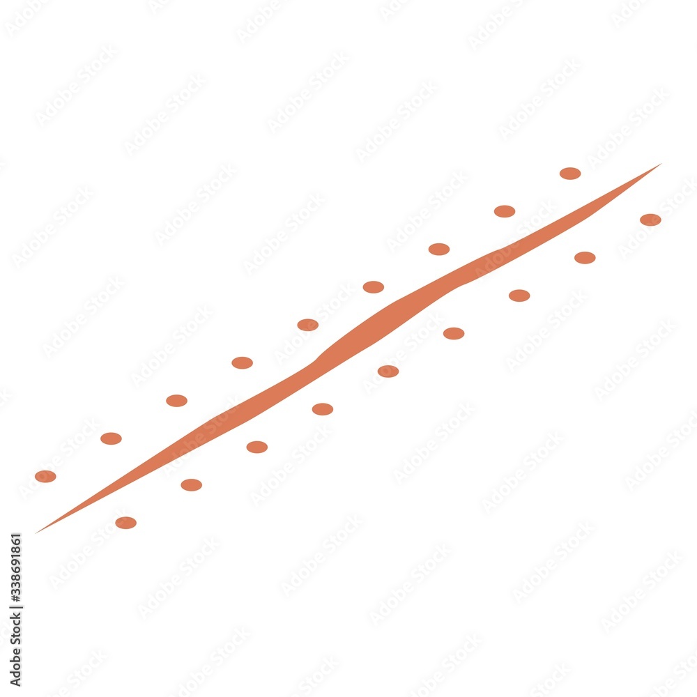Poster operation suture icon. isometric of operation suture vector icon for web design isolated on white ba
