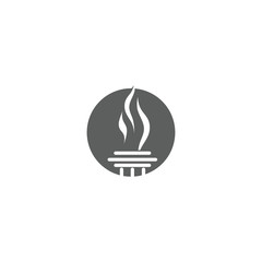 Torch  Logo Template vector symbol
