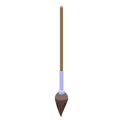 Witch broom icon. Isometric of witch broom vector icon for web design isolated on white background