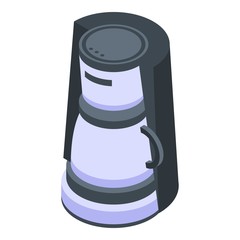 Coffee machine icon. Isometric of coffee machine vector icon for web design isolated on white background