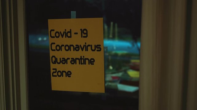Coronavirus warning coronavirus zone