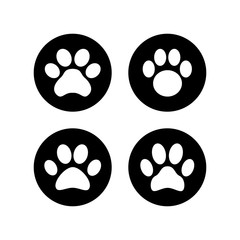 Fototapeta premium Paw icons set. Paw Print icon