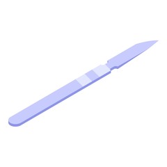 Medical scalpel icon. Isometric of medical scalpel vector icon for web design isolated on white background