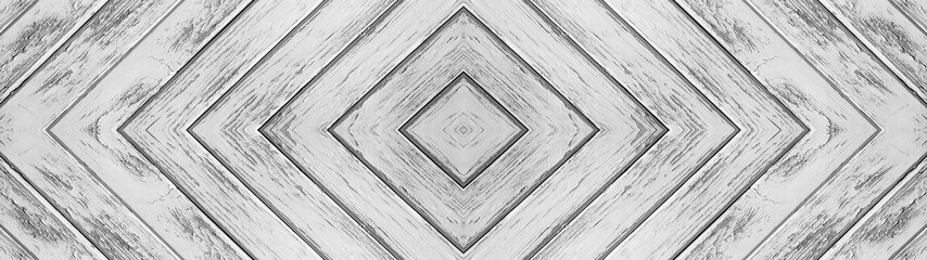 White gray wooden pattern square rhombus diamond herringbone texture background banner panorama...