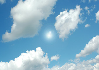 Cloudy sky background