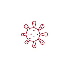 Coronavirus logo design template . Virus logo design